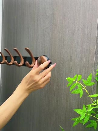 胡桃木吸盘门后挂钩免打孔强力粘胶壁挂架衣服钩子帽子收纳置物架#门后挂钩 #浴室挂钩 #挂钩 #吸盘挂钩 #强力挂钩