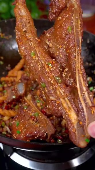 500g手抓孜然扇子骨腌制小扇骨家用商用酒店半成品菜方便速食菜