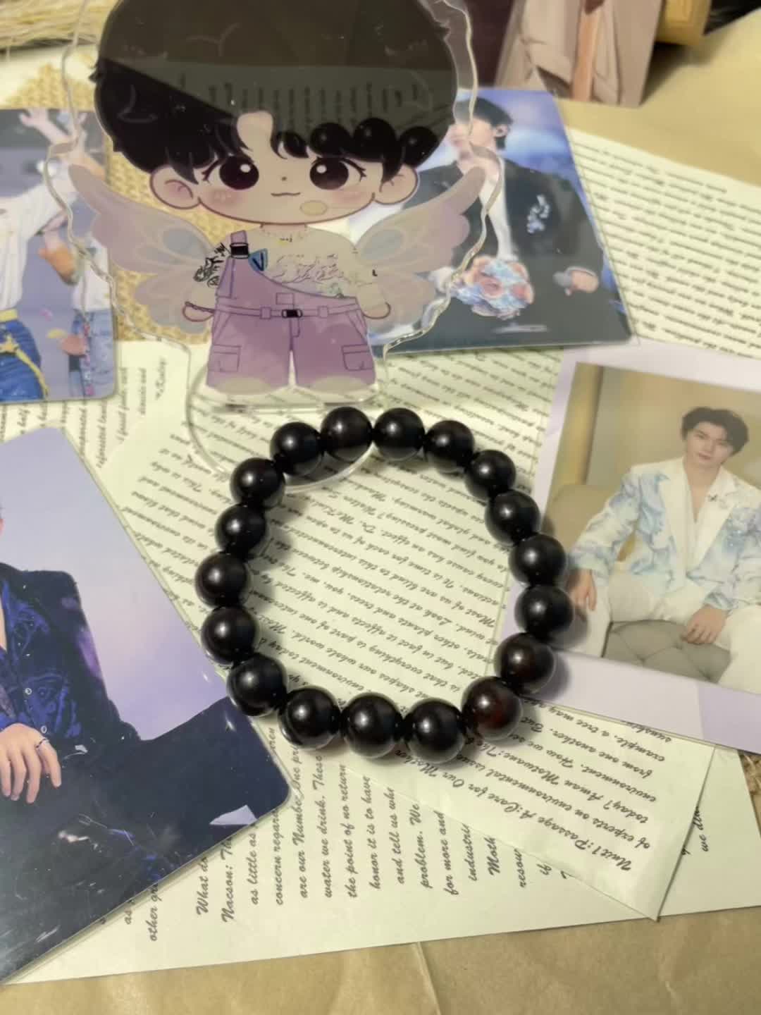 马嘉祺同款黑檀手串 保真保真保真 假一赔十!送小卡!送马嘉祺小卡!#明星周边 #马嘉祺#追星#tnt时代少年团 #周边