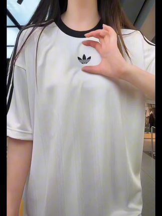 adidas阿迪三叶草25夏金珍妮陈冠希明星款短袖JW5877#阿迪达斯短袖#短袖T恤