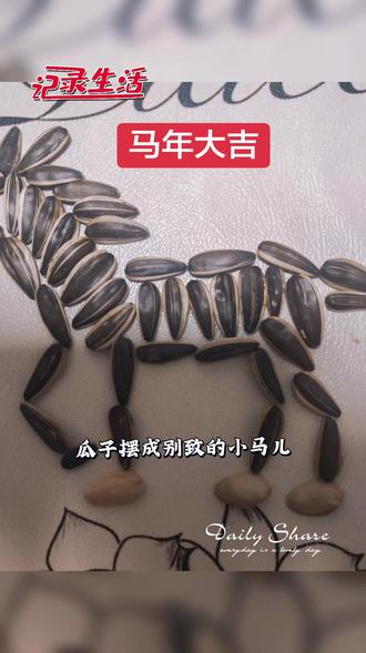 #瓜子摆马 #马年大吉#一直被模仿从未被超越
