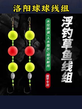 #钓鱼的乐趣只有钓鱼人懂 洛阳球球浮钓草鱼线组套装成品手竿路亚飘飘乐泥鳅鱼线大力马浮漂#钓鱼人就是这么疯狂 #渔具用品推荐 #无限回购的宝藏单品