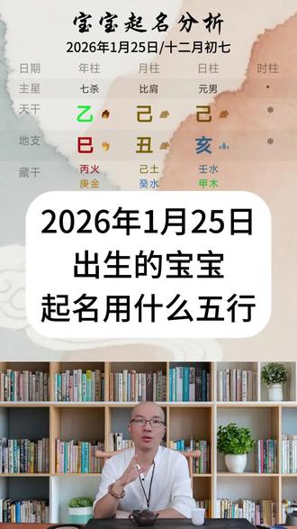 2026年1月25出生的宝宝起名解析#宝宝起名 #起名取名 #起名改名