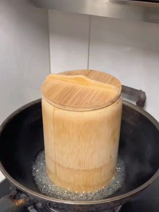 竹筒蒸饭桶竹甄子竹筒饭传统手工天然楠竹饭桶蒸饭桶蒸饭神器整竹##好物推荐#竹筒饭蒸饭