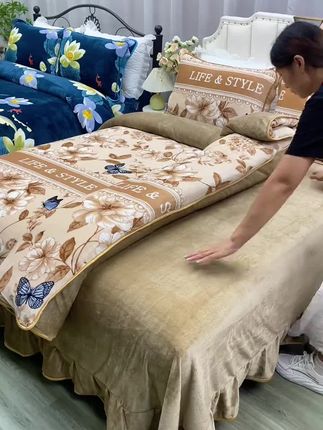 #牛奶绒四件套 #加厚保暖 #秋冬必备#不掉色不起球不缩水 #新款上新