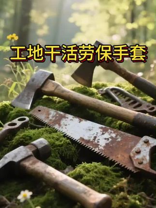 工地干活防水劳保手套耐磨丁腈贴合手套防滑机械耐油劳保鞋男鞋 #无限回购的宝藏单品 #在抖音入手的好东西