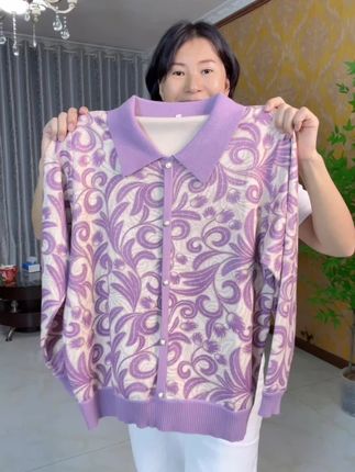 #源头实力厂家 #妈妈穿搭 #中老年穿搭 #春秋小衫 #谁穿谁美