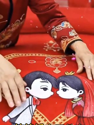 #创作灵感 #床上四件套纯棉 #婚庆用品 #家纺床上用品