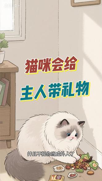 为什么有的猫会给主人带礼物#娱乐 #科普
