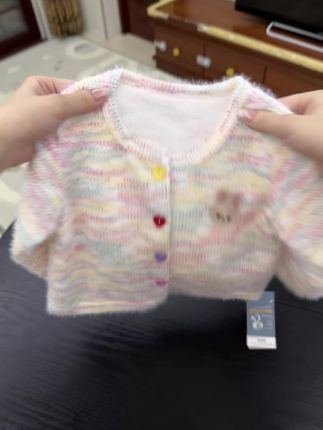 春秋可可爱爱的儿童针织开衫!反季福利款巨划算!#高品质童装#潮宝穿搭 #童装上新#萌娃穿搭 #宝妈推荐