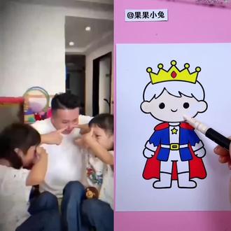 用各种数字画超级可爱的小动物,零基础也能画得好 #简笔画 #画画教程 #亲子互动 #儿童益智 #画画