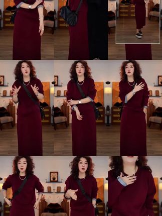 #休闲套装女#修身显瘦#时尚潮流穿搭 #穿出自己的风格   【广州薇姐】秋季简约气质百搭休闲女士半身裙套装3162