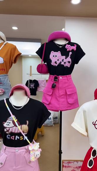 蛙趣!开始期待夏天了#档口实拍 #春款 #韩版穿搭 #女装 #源头实力厂家