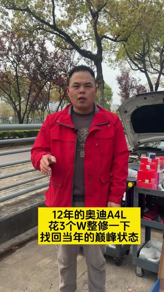 12年的奥迪A4L花3个W整修一下,找回当年新车状态!#汽车 #奥迪 #汽车保养与维修 #修车 #汽车知识