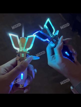 网红发光变身器神光棒打火机防风充气发光爆闪创意主题相信光礼物