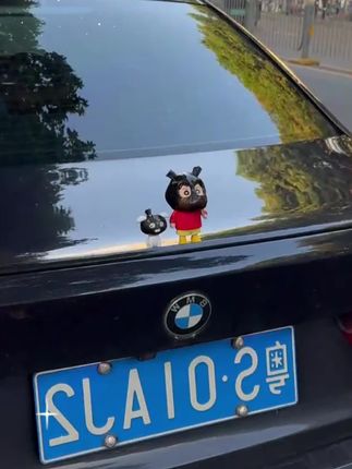 #打劫小新车尾挂件#小新和小白#汽车好物#车载摆件
