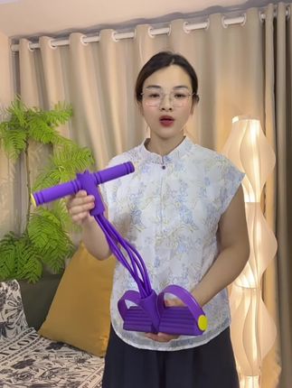 用它做仰卧起坐锻炼腹部赘肉真的是太好用了#拉力器 #脚蹬拉力器 #拉力器背部训练 #拉力器瘦身 #仰卧起坐辅助器