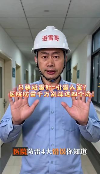 医院防雷千万别踩这四个坑!#防雷接地 #防雷工程#防雷安装