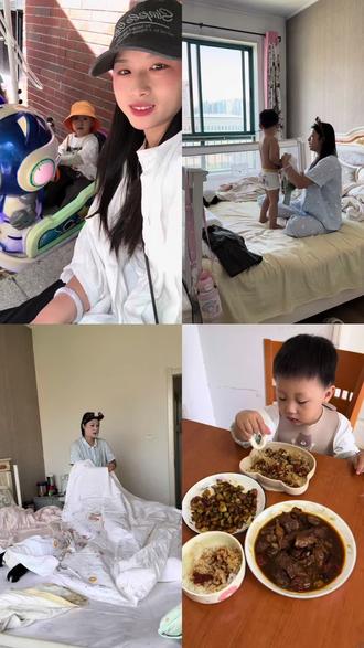 今天和恩恩换了四件套,解锁了新的家常菜 白蘑菇炒鸡腿肉#带娃日常生活记录 #创作者中心 #创作灵感 #日常vlog #婚后生活