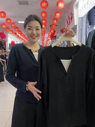 #拼色打底衫 #打底衫 #同城女装实体店