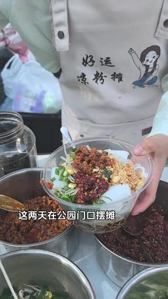 社恐人摆摊第5天,这两天在公园里摆摊,现在摆摊没第一天社恐了,天气热了就适合来一份杂酱凉米线#我的摆摊日记 #我的生活日记 #摆摊日记 @DOU+上热门 @DOU+小助手