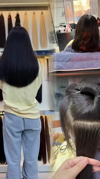 接发|这就是好的原辫发,一把头发可以使用一年#抚顺接发 #抚顺接发哪里好 #抚顺羽毛接发 #抚顺专业接发 #羽毛接发