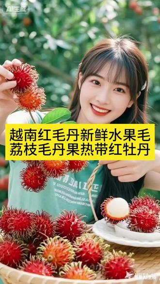 S1【顺丰京东】越南红毛丹新鲜水果毛荔枝毛丹果热带红牡丹当季整箱#一般人不告诉他 #传统美食 #开运第一杯 #快来围观 #舌尖上的年味儿 @DOαu十小助手 @抖加🔥上热门🔥dou+🔥热点宝