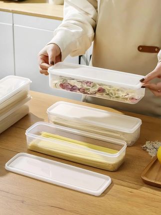 面条收纳盒 长方形面条收纳盒冰箱厨房食品密封保鲜盒带盖杂粮意面挂面盒子#厨房好物 #面条收纳盒 #保鲜盒 #挂面盒 #杂粮收纳盒 @DOU+小助手