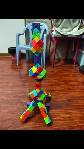 240段魔尺做东方明珠#魔尺#240魔尺#东方明珠