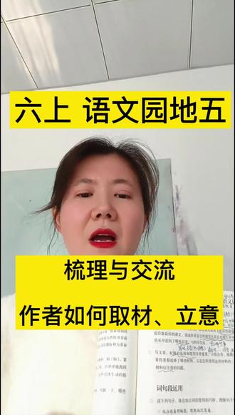 六上 语文园地五 梳理与交流