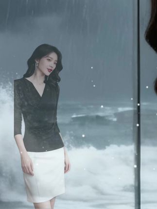 秋季新款打底衫显瘦气质百搭时尚长袖v领设计感t恤女#高级感穿搭 #强烈推荐