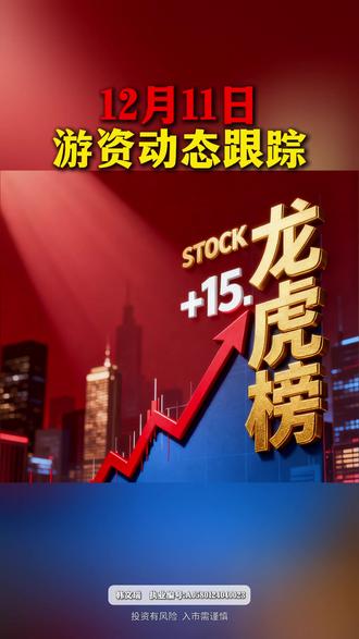 12.11游资动态跟踪#游资 #龙虎榜 #股票 #财经 #股民