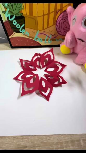 这个小窗花也很简单!#宝贝亲手制作展 #亲子互动