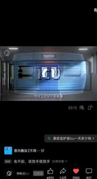 今天聊聊了解 ICU 的费用情况…