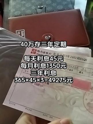 #定期存款#利息#存钱#存单夹#存单收纳本