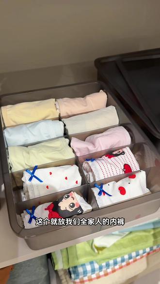 终于找到一款好用的内衣收纳盒,柜子里也瞬间整洁了,关键也好找了#收纳整理 #内衣收纳盒 #内衣裤收纳盒