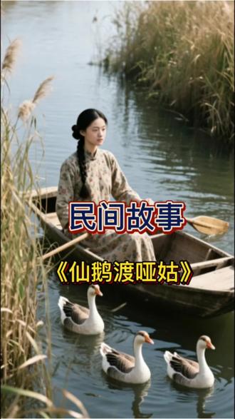 仙鹅度哑姑#民间故事 #民间故事正能量 #ai民间故事
