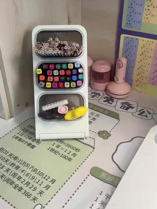 #笔筒 还得是这种斜插式的实用,大窗口方便拿取,而且容量大,放桌面干净整齐又美观#学习用品 #桌面收纳 #收纳整理 #文具安利