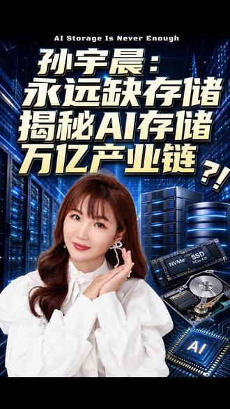 孙宇晨:永远缺存储,揭秘AI存储万亿产业链
#芯片 #科技 #内存墙 #HBM #人工智能