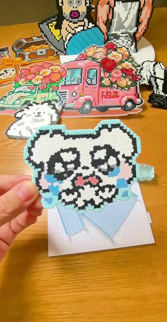 平铺省豆大法,成功!
#拼豆 #拼豆教程 #拼豆图纸 #邪修 #手工