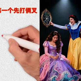 镜子!之公主比美啦~ #动漫 #公主#童话