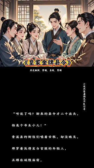 《金牌县令》#文荒推书 #小说推文每日更 #小说推文 #番茄小说