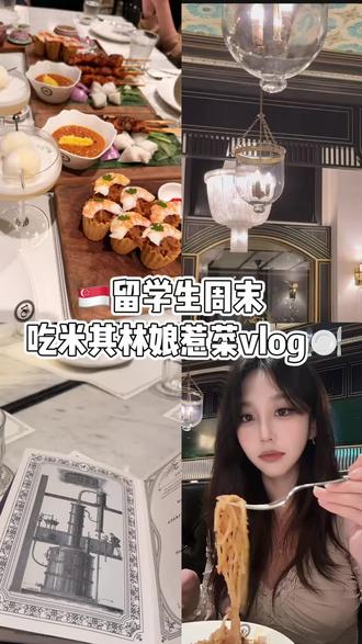 🇸🇬vlog|周末去打麻将,吃了Violet Oon娘惹菜~#vlog #留学生 #新加坡 #娘惹菜 #vlog十亿流量扶持计划