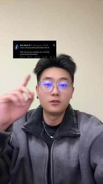 2.14起特斯拉不再出售永久FSD#特斯拉#马斯克#特斯拉停售FSD#自动驾驶#每月订阅