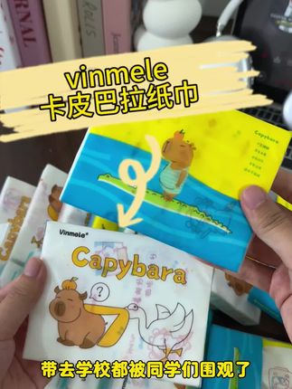 开学季一定要给孩子准备一些好看的纸巾#卡皮巴拉纸巾 #开学季必备 #纸巾 #好物推荐🔥 #酷乐舒