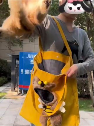 #我要上热门 谁包里还没个小可爱吖,带上出去炸街吖姐妹们,回头率超高!#猫猫背包#萌宠 #这也太可爱了吧 #可爱到爆炸