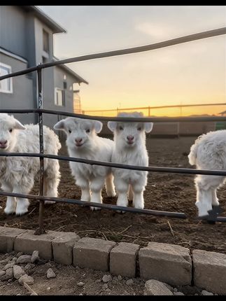 可爱的小羊#小羊羔