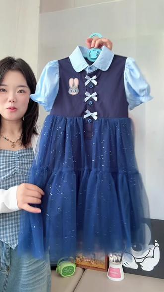 朱迪兔小公主裙上身太洋气了,六一儿童节送给女儿那的老开心了#兔子警官公主裙 #仪式感满满的公主裙 #迪士尼 #儿童公主裙 #六一儿童节