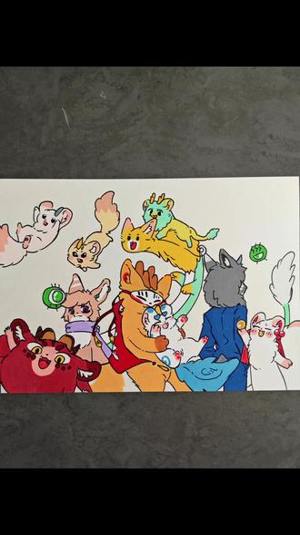 纸张尺寸不够大,挤挤还能画🤔
#有兽焉 #有兽焉动画 #丙烯马克笔 #绘画过程 #动漫人物