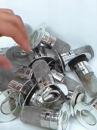 【4.9包邮】赶紧把家里洗手池塞子换成这种新型#弹跳过滤芯 安装简单,下水速度快,防臭又防堵,干净卫生!#卫生间好物